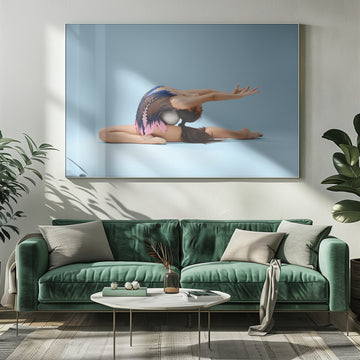 Graceful Rhythmic Gymnast Pose | Poster - Room Interior 1