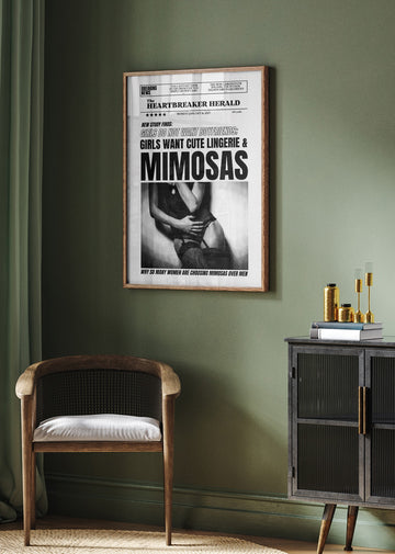 Girls Lingerie Mimosas News | Poster - Room Interior 2