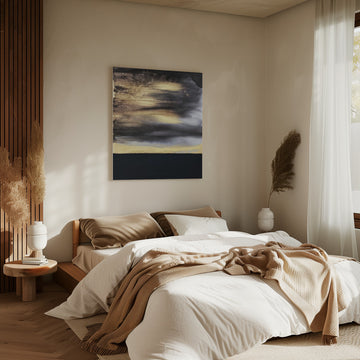 Golden Horizon Abstract | Canvas - Room Interior 2