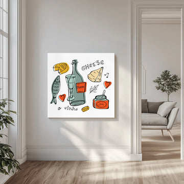Porto Food and Wine Sketch | Canvas - Room Interior 1