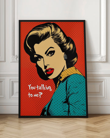 Sassy Pop Art Woman | Poster - Room Interior 1