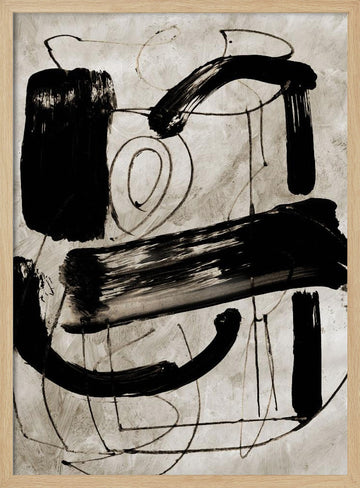 Vintage Abstract | Poster - Wood Frame Interior