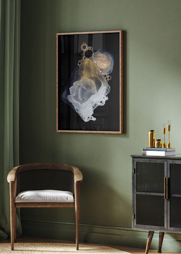 Fluid Gold Shimmer | Poster - Room Interior 2