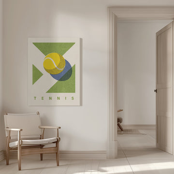 Retro Tennis Game | Canvas - Room Interior 1