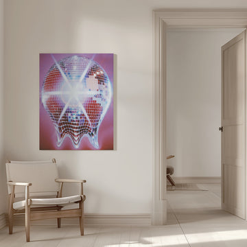 Melting Disco Ball | Canvas - Room Interior 1