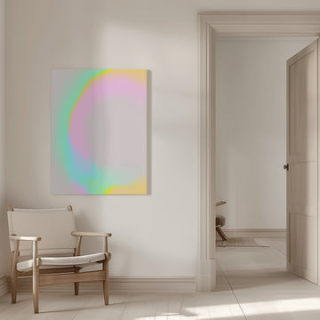 Pastel Glow Curve | Canvas - Room Interior 1