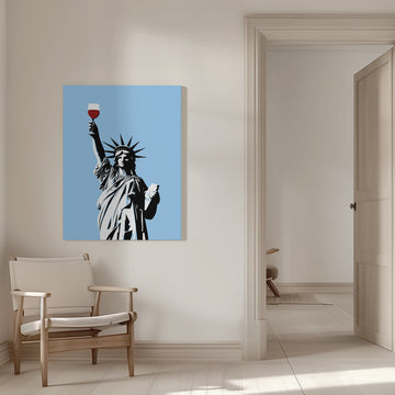 Lady Liberty Wine | Canvas - Room Interior 1
