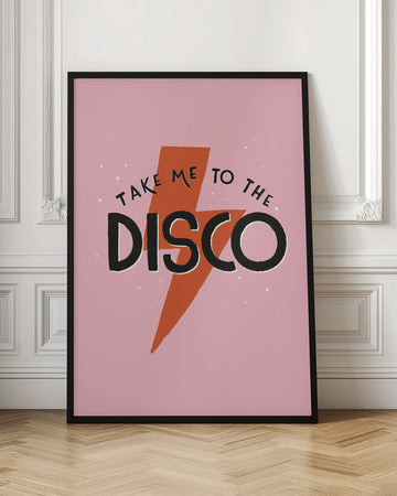 Retro Disco Quote | Poster - Room Interior 1