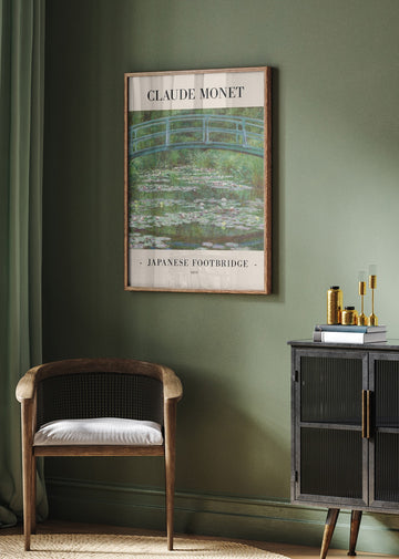 Japanese Footbridge 1899 | Poster - Room Interior 2