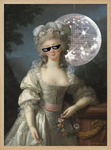 Disco Princess | Poster - Wood Frame Interior