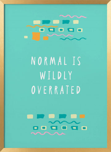 Quirky Abstract Inspiration | Poster - Gold Frame Interior