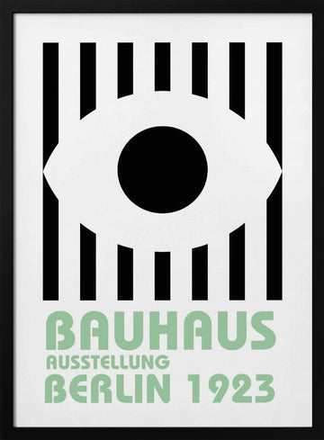 Bauhaus Eye | Poster - Black Metal Frame Interior