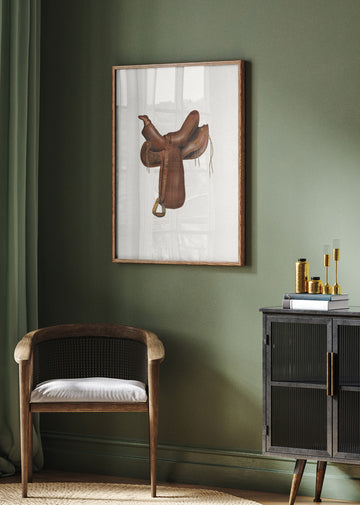 Classic Western Saddle | Poster - Room Interior 2