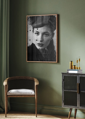Classic Veiled Gaze | Poster - Room Interior 2