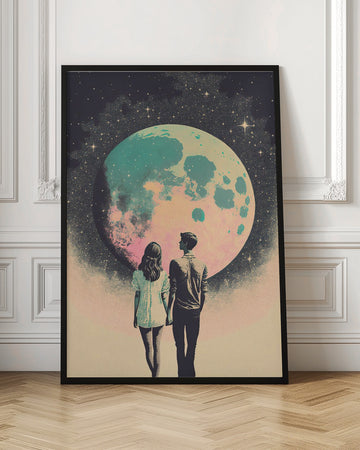 Lunar Lovers' Journey | Poster - Room Interior 1