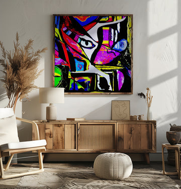 Vibrant Abstract Gaze | Poster - Room Interior 2