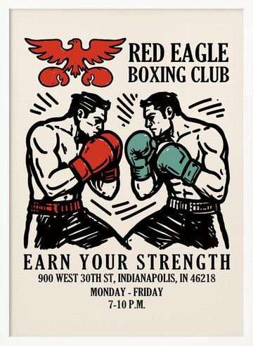 Classic Boxing Club | Poster - White Frame Interior