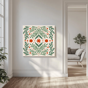 Festive Folk Garden | Canvas - Room Interior 1