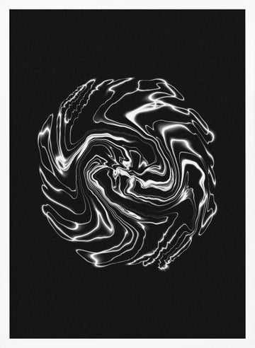 Electric Liquid Swirl | Poster - White Frame Interior