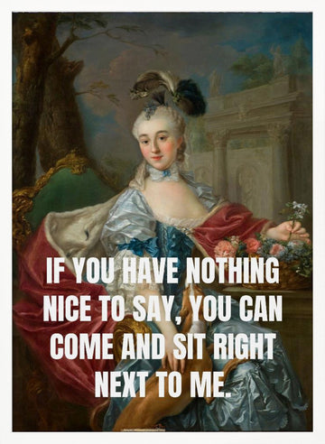 Sassy Lady Portrait Quote | Poster - White Frame Interior