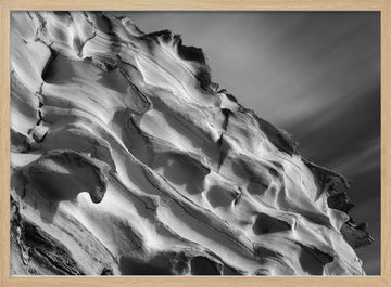 Wavy Rock Formations | Poster - Wood Frame Interior
