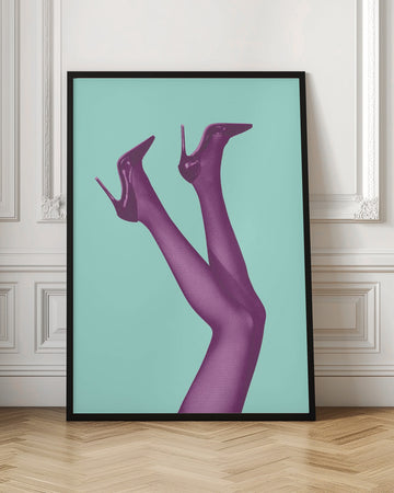 Fashionable Purple Heels | Poster - Room Interior 1