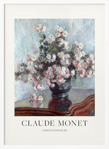Chrysanthemums | Poster - White Frame Interior