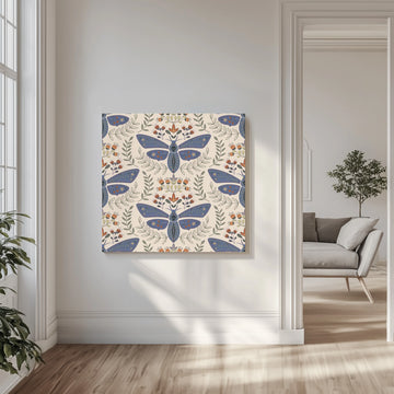 Death Head Moths | Canvas - Room Interior 1