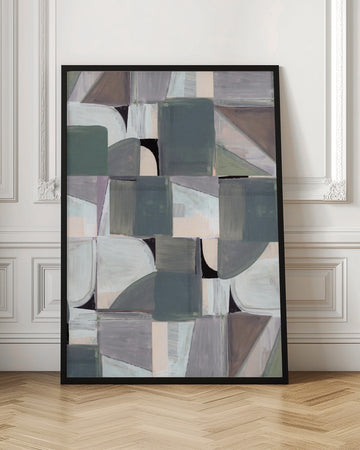 Soft Geometric Abstract | Poster - Room Interior 1