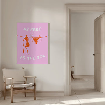 Free As The Sea | Canvas - Room Interior 1