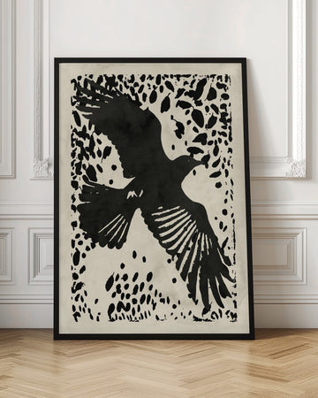 Dark Raven Soaring | Poster - Room Interior 1