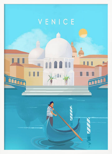 Venice | Poster - White Frame Interior
