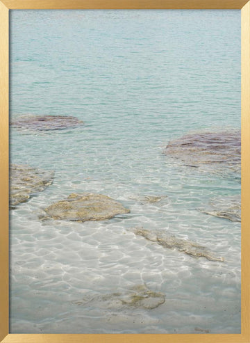 Clear Turquoise Waters | Poster - Gold Frame Interior