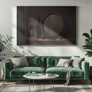 Rustic Wine Still Life | Poster - Room Interior 1