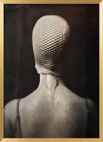Pensive Swimmer's Back | Poster - Gold Frame Interior
