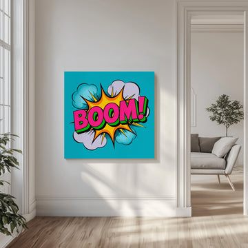 Boom Pop Art Explosion | Canvas - Room Interior 1