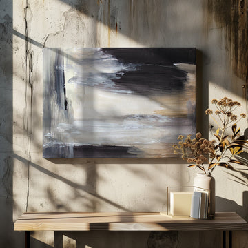 Abstract Earth Tones | Canvas - Room Interior 2