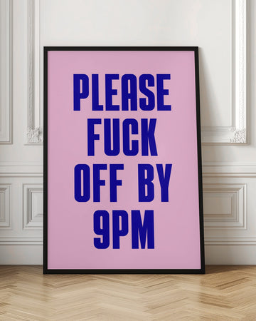 Sarcastic 9pm Message | Poster - Room Interior 1