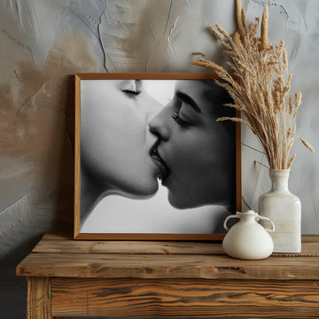 Tender Women's Kiss | Poster - Room Interior 1