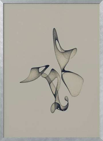 Fluid Abstract Forms | Poster - Silver Frame Interior