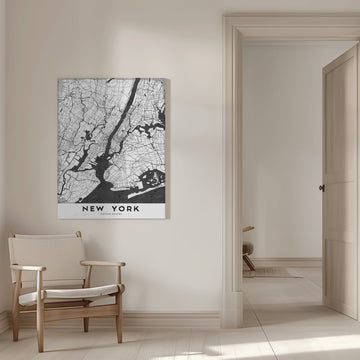 New York City Map | Canvas - Room Interior 1