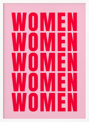 Bold Women Statement | Poster - White Frame Interior