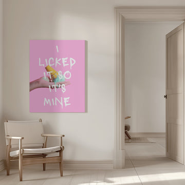 Licked Ice Cream Quote | Canvas - Room Interior 1