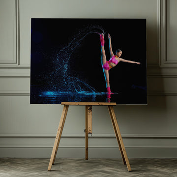 Dynamic Dance Water Splash | Canvas - Room Interior 1
