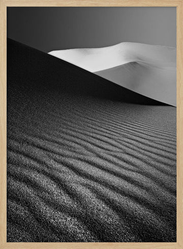 Desert Dunes Monochrome | Poster - Wood Frame Interior