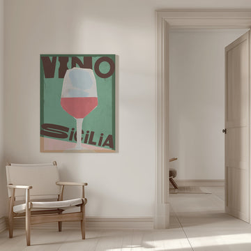 Vino Sicilia Glass | Canvas - Room Interior 1