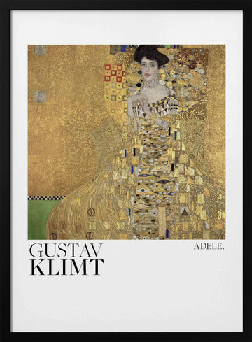 Portrait of Adele Bloch Bauer I (1907) Poster | Poster - Black Metal Frame Interior