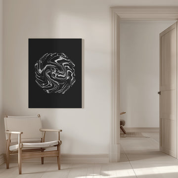 Electric Liquid Swirl | Canvas - Room Interior 1