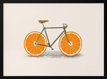 Citrus Cycle | Poster - Black Metal Frame Interior