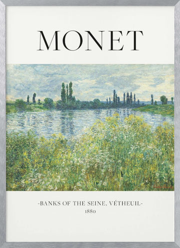 Banks Of The Seine | Poster - Silver Frame Interior